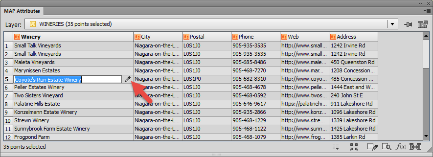 mapublisher assign text in attribute table