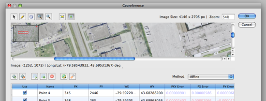 Today's topic: making an image georeferenced