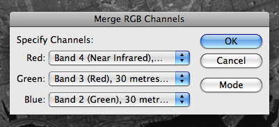 Specifying the channels for Merge channels