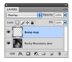 step 8: New Layer "Bump map"
