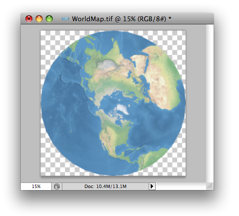 Geographic Imager 3.2 transformation result