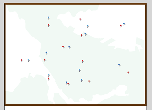 The point position is adjusted by #MapX and #MapY