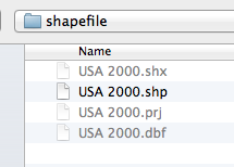 Importing a shapefile for an example