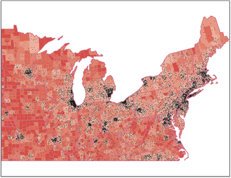 Item 2: Coordinate system of the map