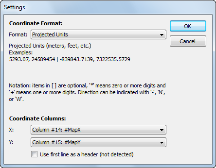 MAPublisher Settings