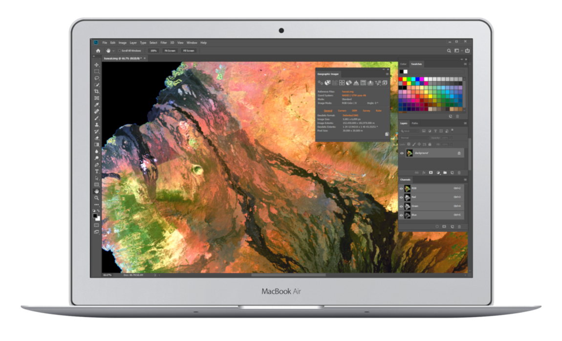 Avenza Geographic Imager for Adobe Photoshop