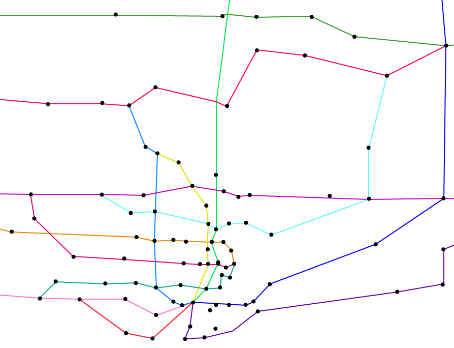 Geographic station map