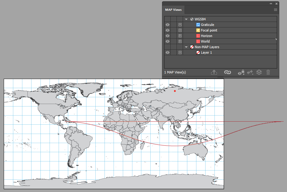 Transforming horizon line - MAPublisher