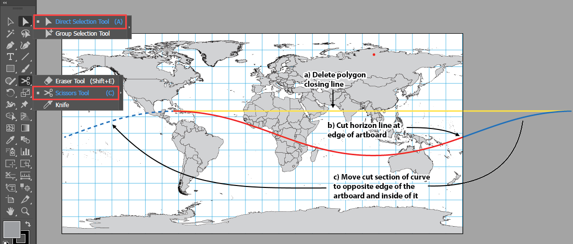 Adjusting the horizon line - MAPublisher