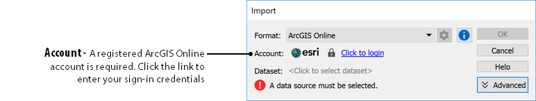 MAPublisher Import Dialog Box