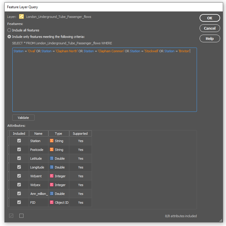 Importing from ArcGIS Features