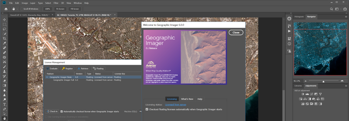 Geographic Imager License Management