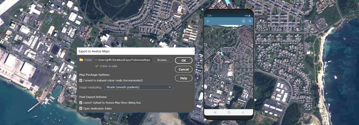 Export from Geographic Imager to Avenza Maps format