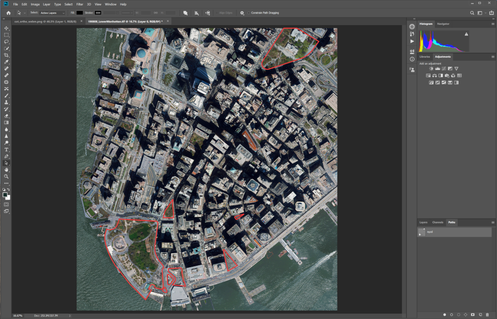 Venctor Area and Lines Import Geographic Imager