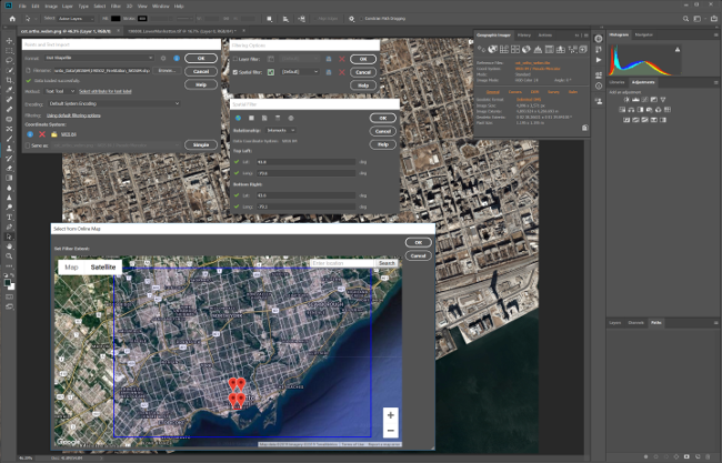 Geographic Imager Point and Text Spatial Filter