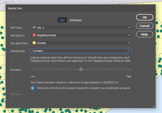 Spatial Join Tool MAPublisher 10.6