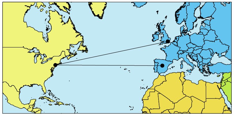 Rhum Line Mercator - MAPublisher 10.6