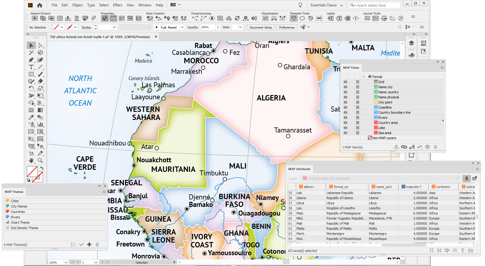 import map data roads in mapublisher tutorial